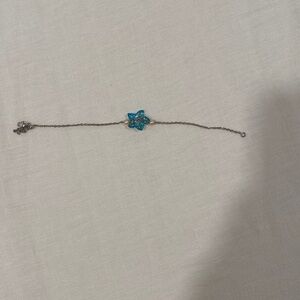 Baccarat Sterling Silver Pearl Crystal Bracelet